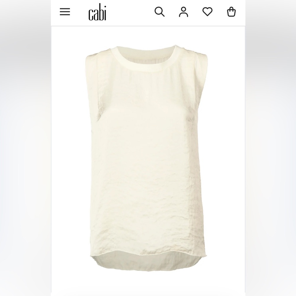 CAbi Complete Top, White, Size Small